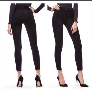 Good American Good Legs Faux Suede Skinny Jeans